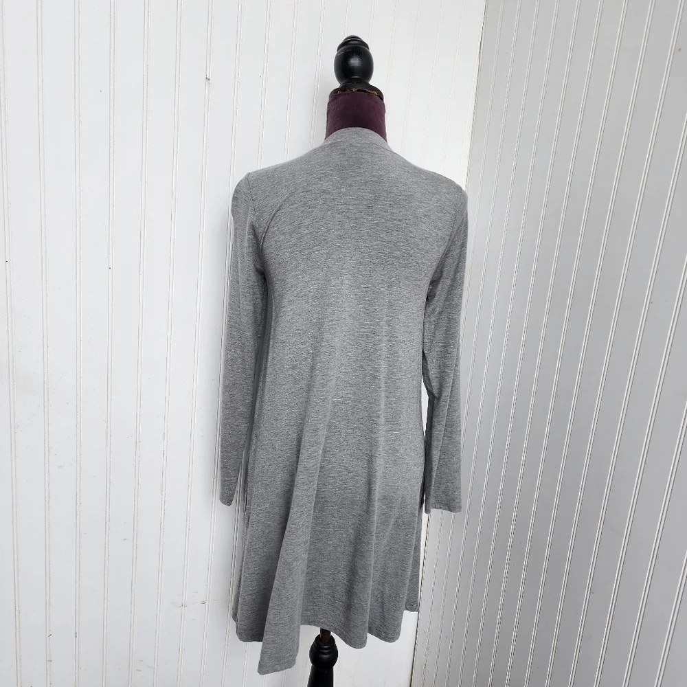 J. CREW Women's Gray Knit Sheath Dress Long Sleeve Women's Stretch Sz S
